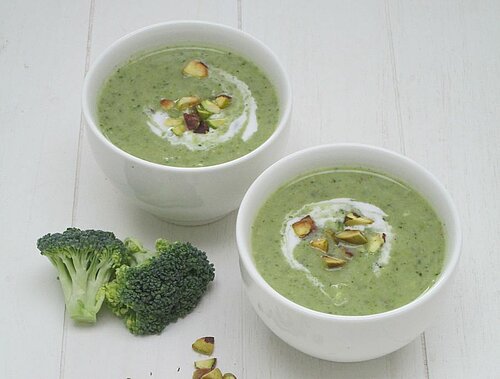 Broccoli-pistache soep