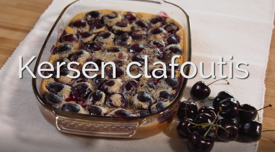 Hoe maak je een clafoutis met kersen