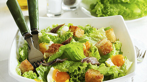 Soep met broodcroutons
