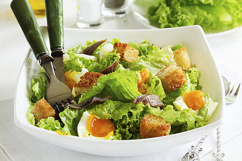 Soep met broodcroutons