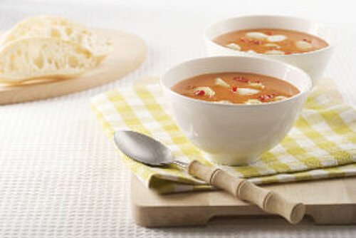Pittige pepersoep met asperges