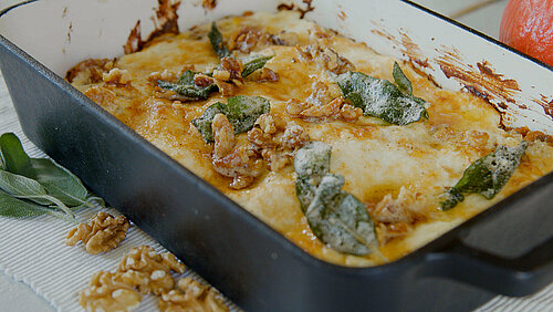 Pompoenlasagne met salie