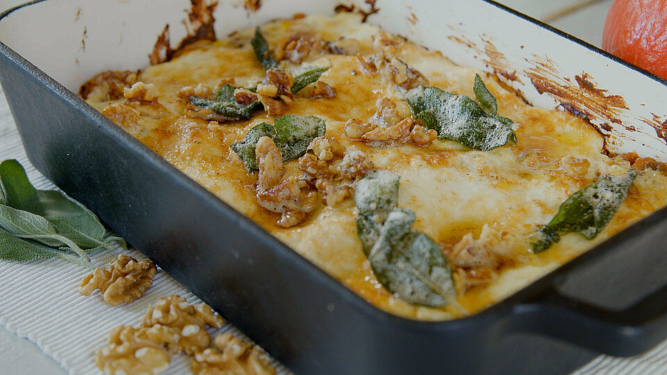 Pompoenlasagne met salie