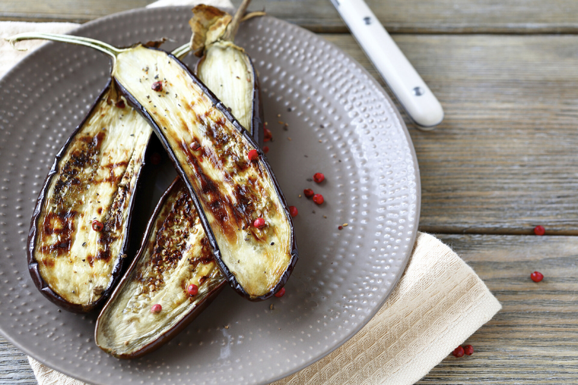 gezond recept vega broodsalade met aubergine