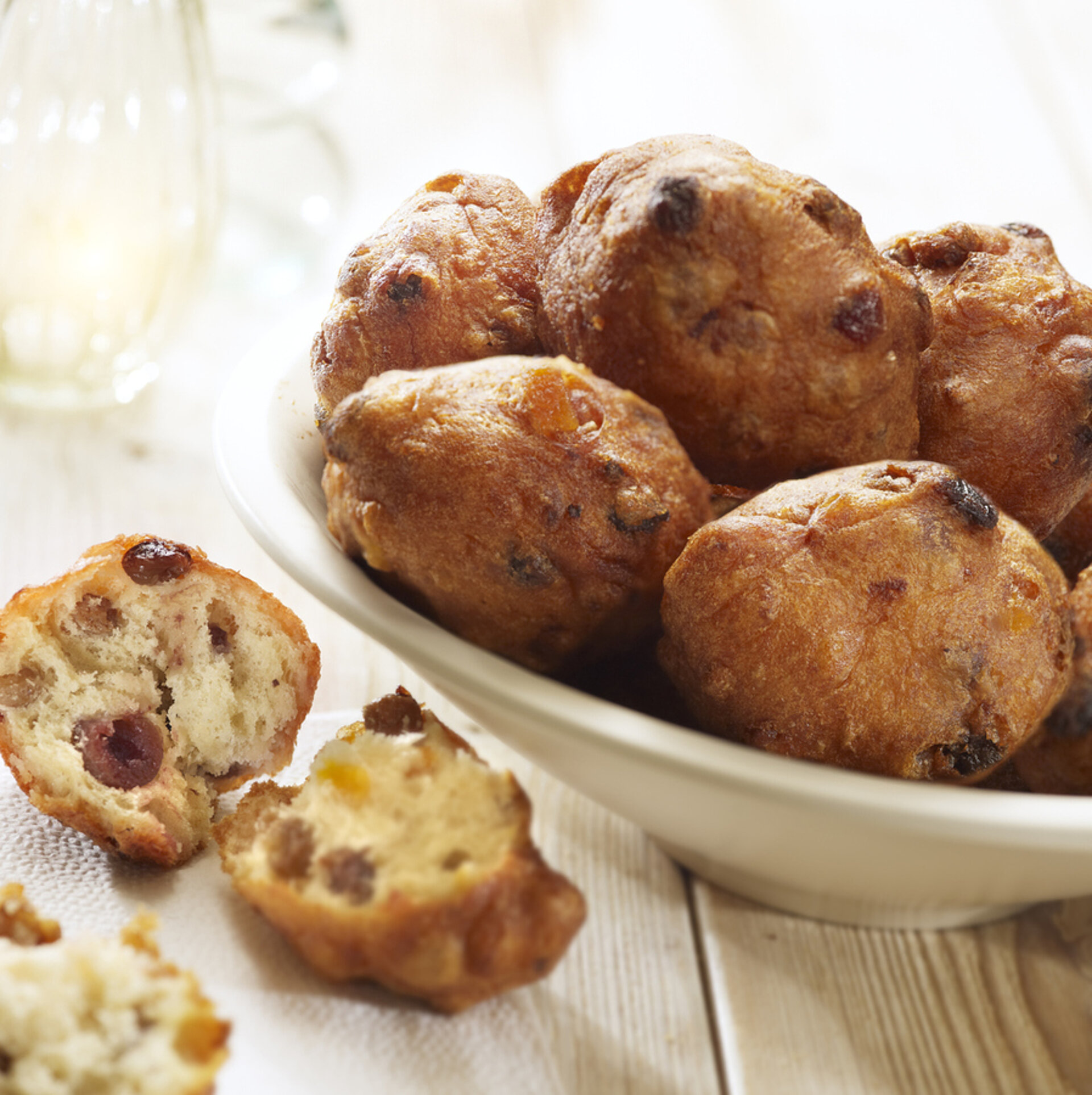 oliebollen in een schaal