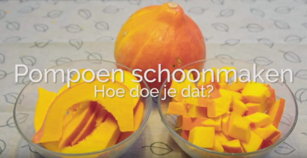 Pompoen schoonmaken