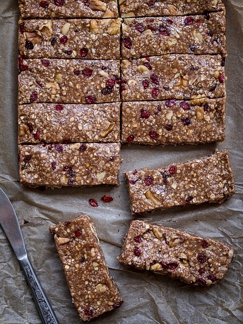 gezonde snack: homemade mueslireep