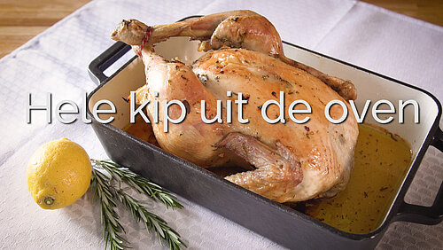 Hele kip in de oven