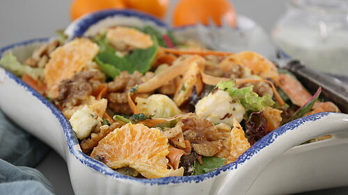 Salade met mandarijn en brie Salade met mandarijn en brie