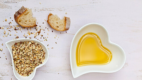 kruidenmix dukkah in een schaaltje