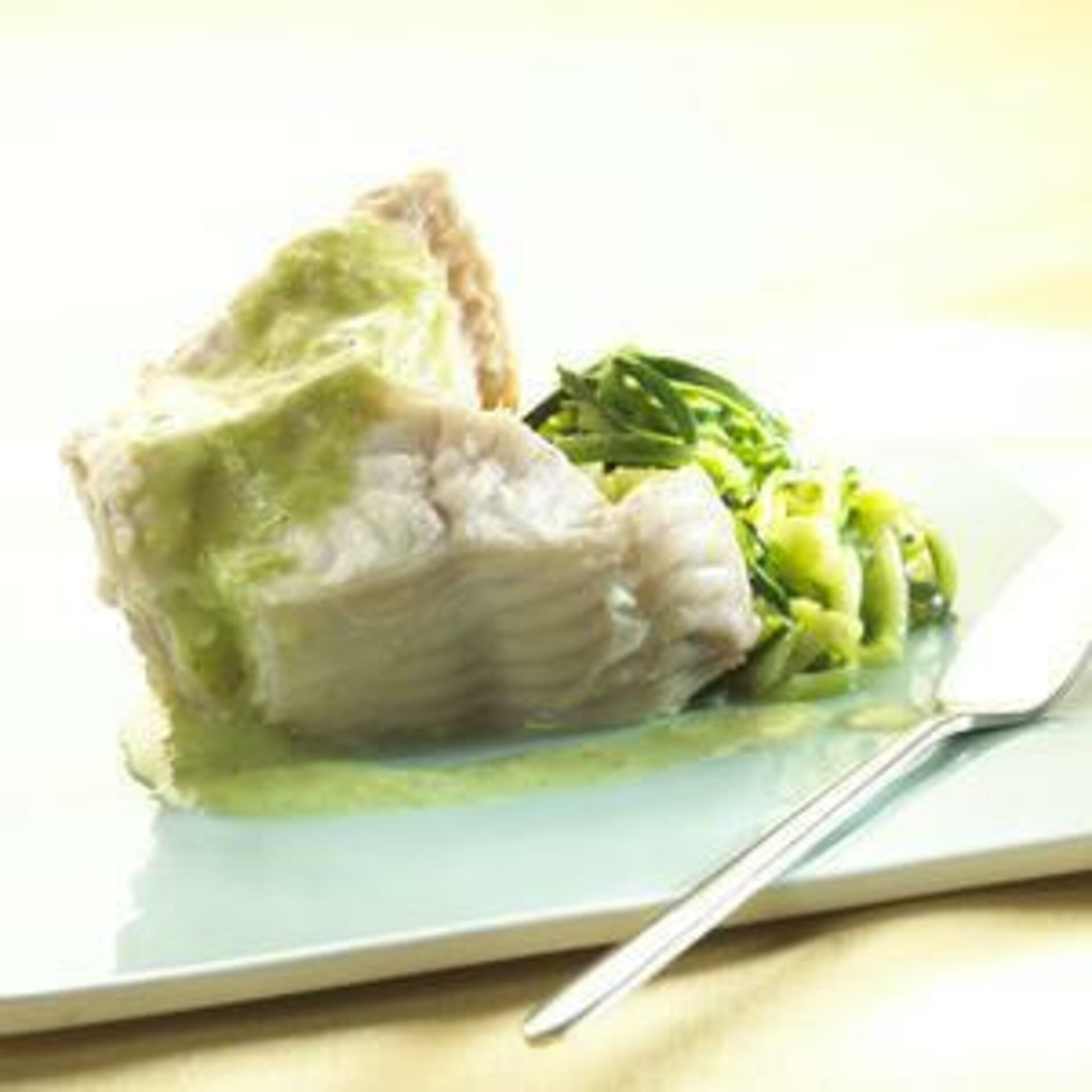 Visfilet met courgette en vanille
