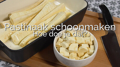 Pastinaak schoonmaken