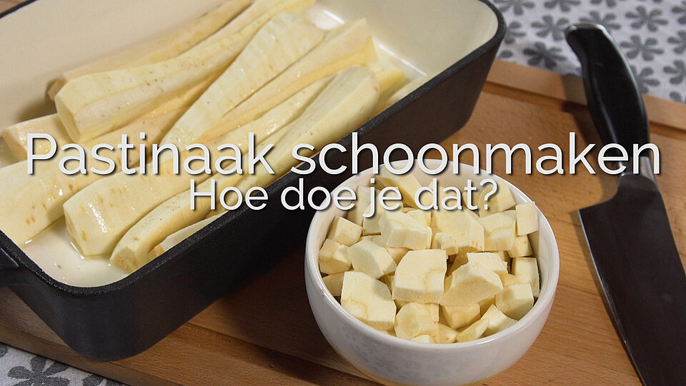 Pastinaak schoonmaken