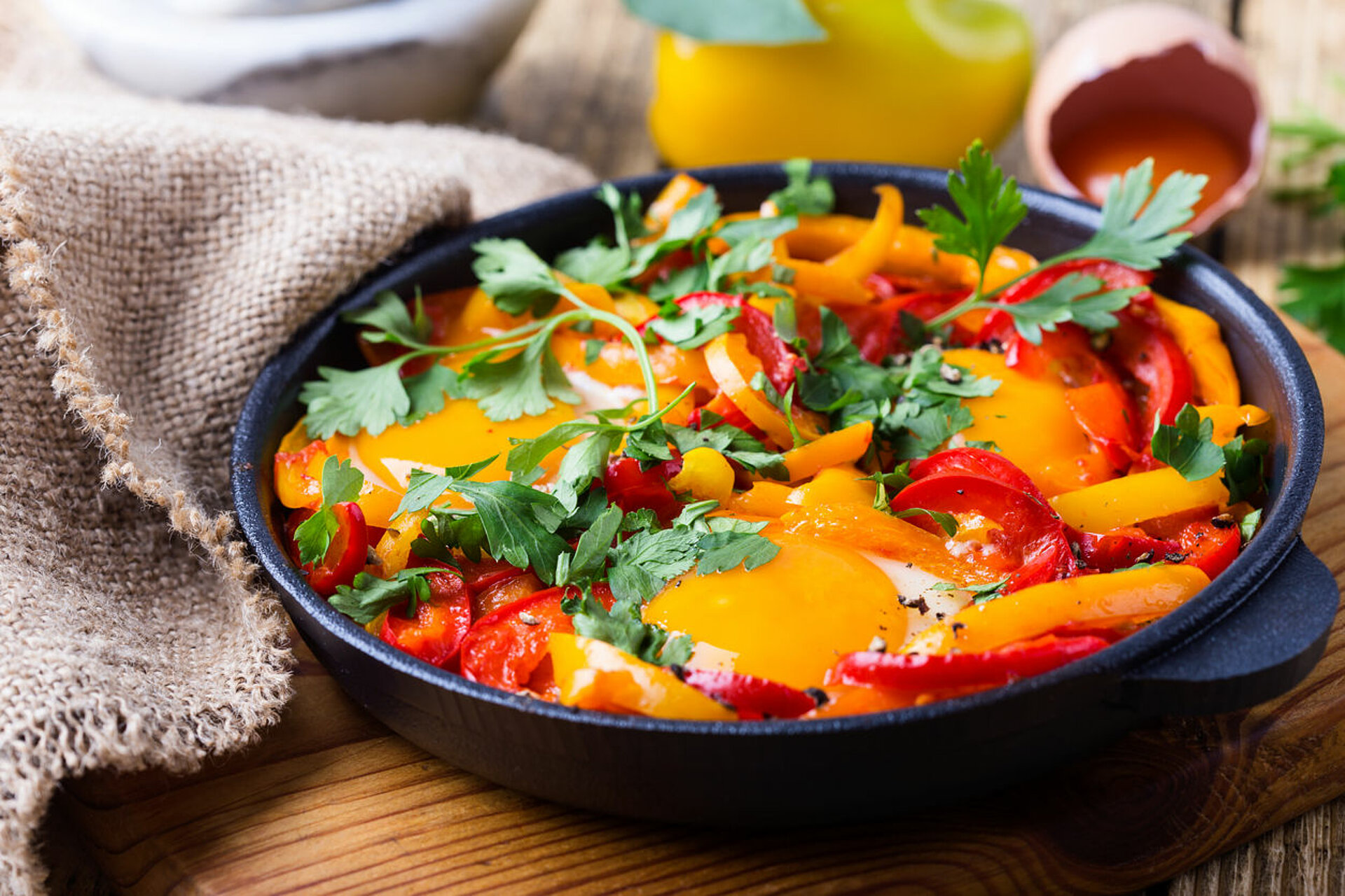 Shakshuka met puntpaprika's