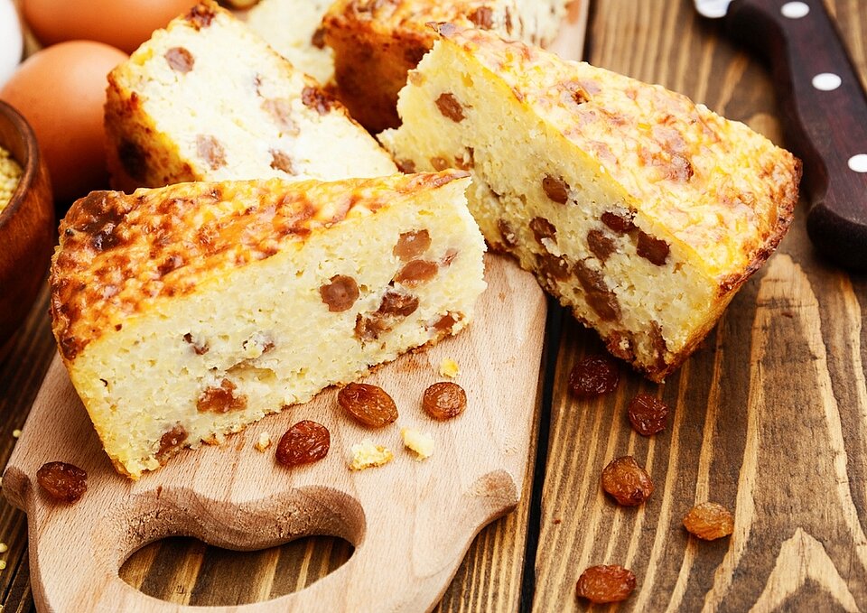 PuurGezond kokosrijstkoek met rozijnen