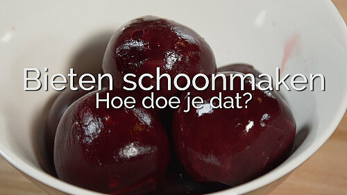 Bieten schoonmaken