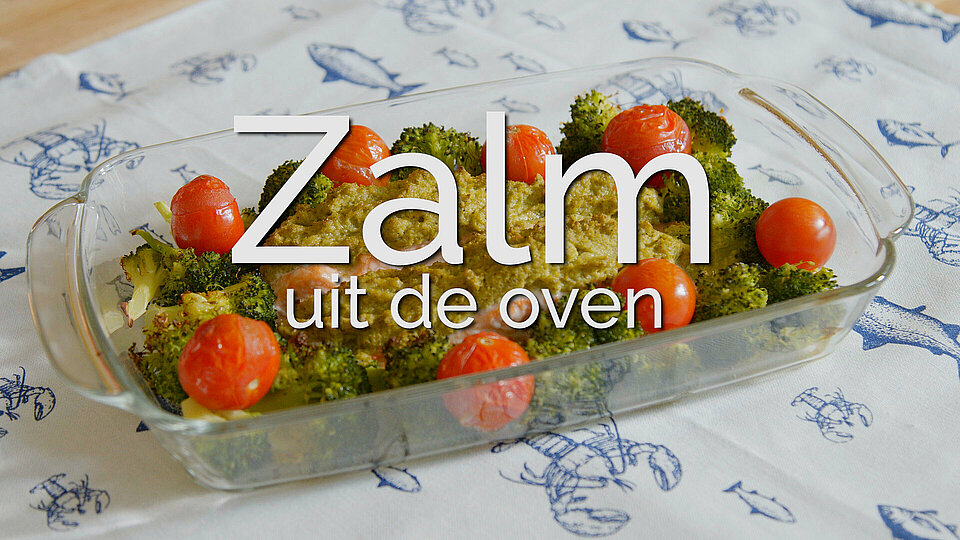 Zalm met broccolipesto