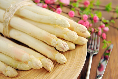 Witte asperges