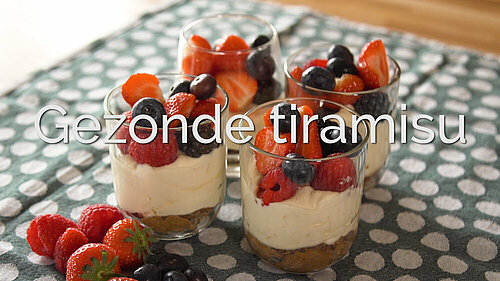 Gezonde tiramisu Gezonde tiramisu