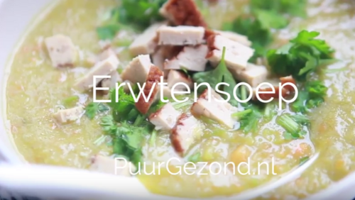 Vegetarische erwtensoep