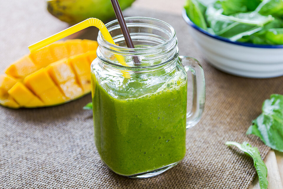 Mango-smoothie met spinazie