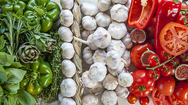 groenten in de italiaanse kleuren