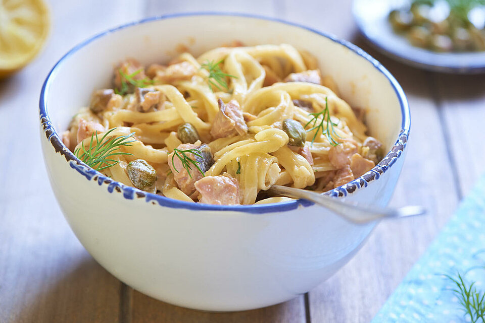 Pastasalade met kip en venkel