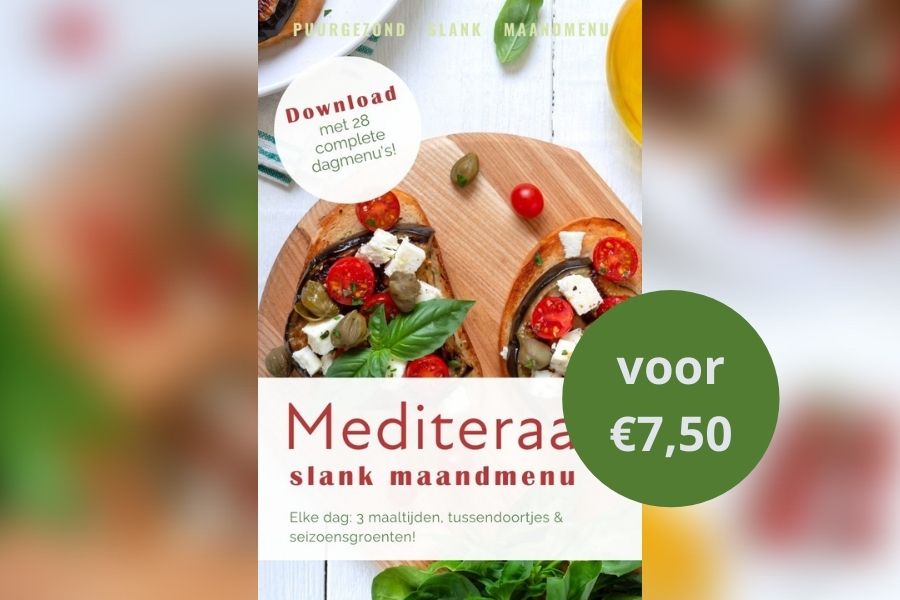 Slank maandmenu mediterraan 