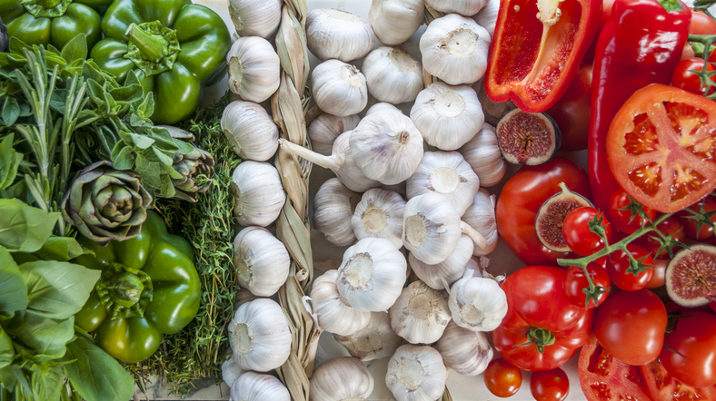 groenten in de italiaanse kleuren